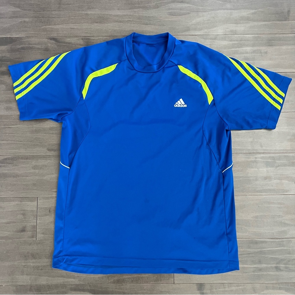 Adidas men’s jersey blue & yellow soccer size large